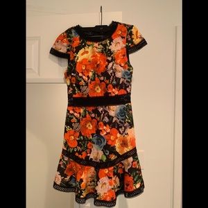 Alice and Olivia Floral Cocktail Dress